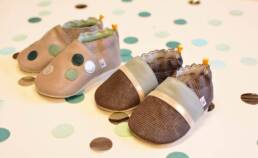 Geschenke zur Geburt, Krabbel- und Lauflernschuhe für Babys und Kleinkinder, mit Liebe hergestellt in Oberbayern
